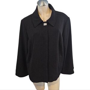 NWOT Dennis Basso Size 20W Black Blazer